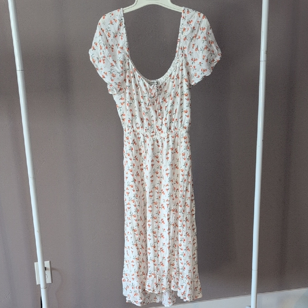 Abercrombie & Fitch Peach Print Sundress Medium